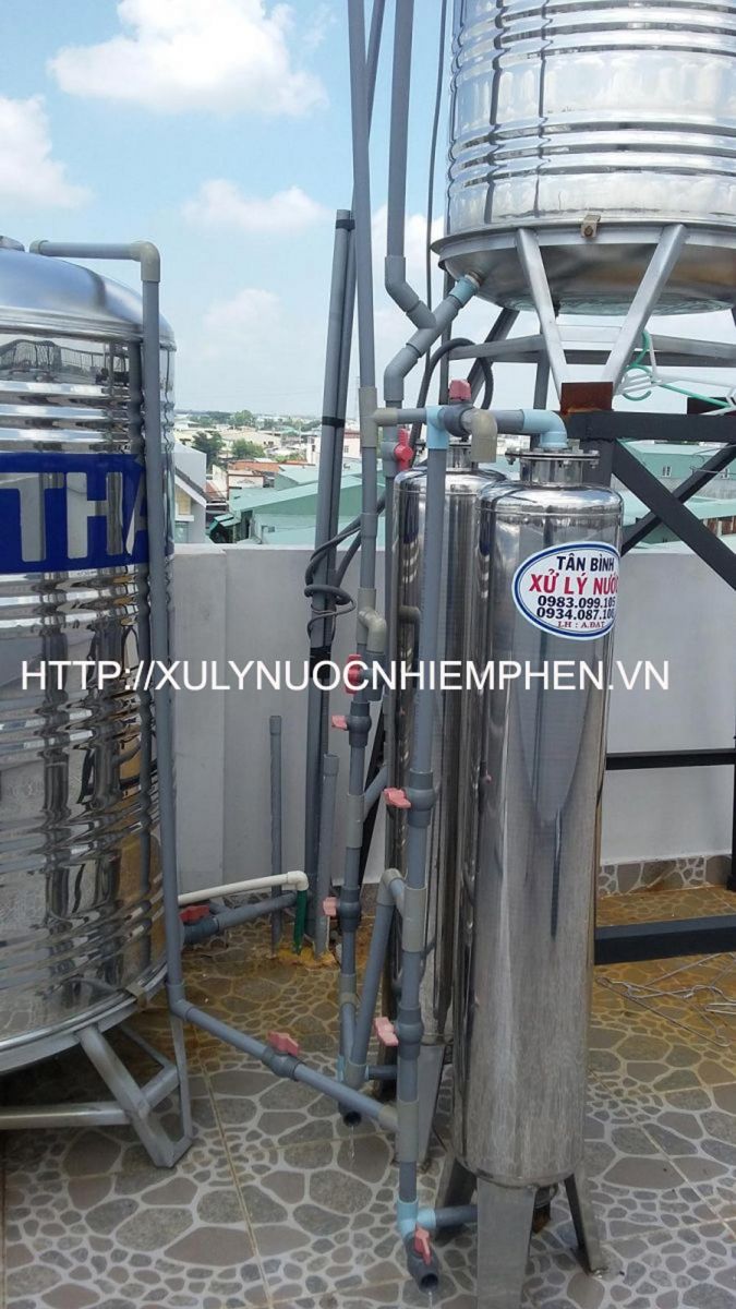 Hệ thống xử lý nước nhiễm phèn inox 220 - 1