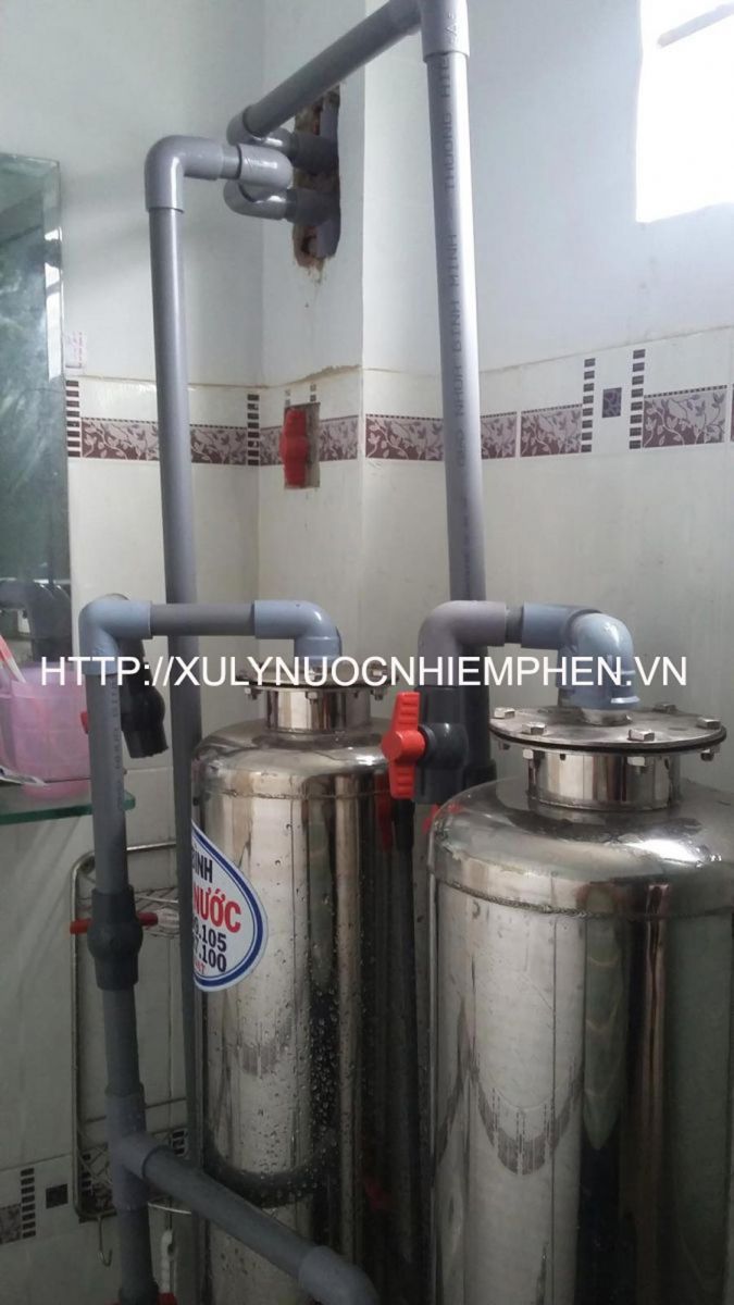 Hệ thống xử lý nước nhiễm phèn inox 220 - 2