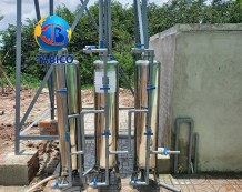 Hệ thống lọc nước giếng khoan 3 cột inox 250