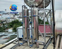 Hệ thống xử lý nước nhiễm phèn cột Inox 300