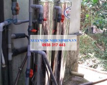 Xử lý nước nhiễm phèn ở UBND xã Chà Là, Tây Ninh