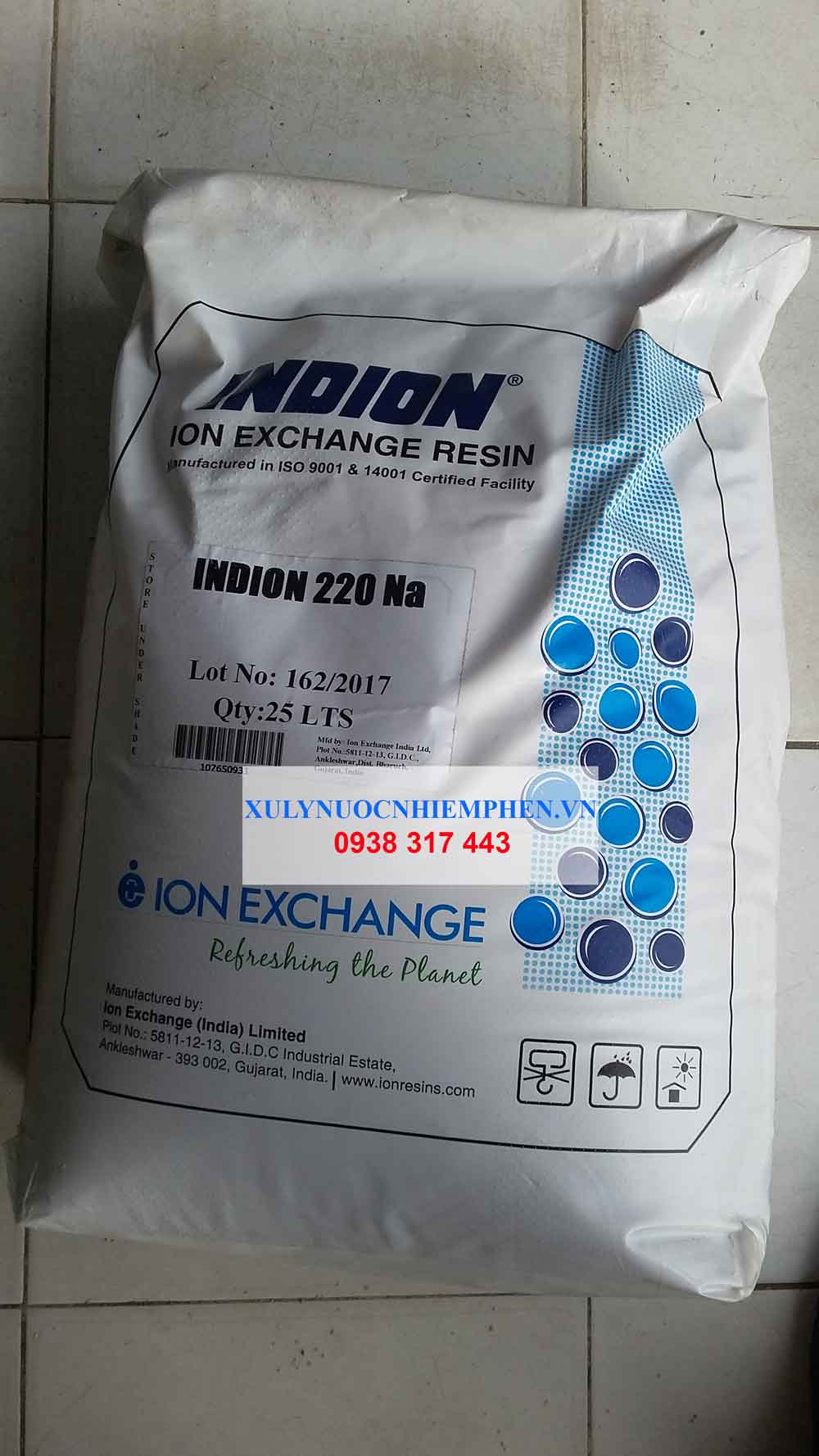 Hạt Nhựa Indion 220Na - Ấn Độ