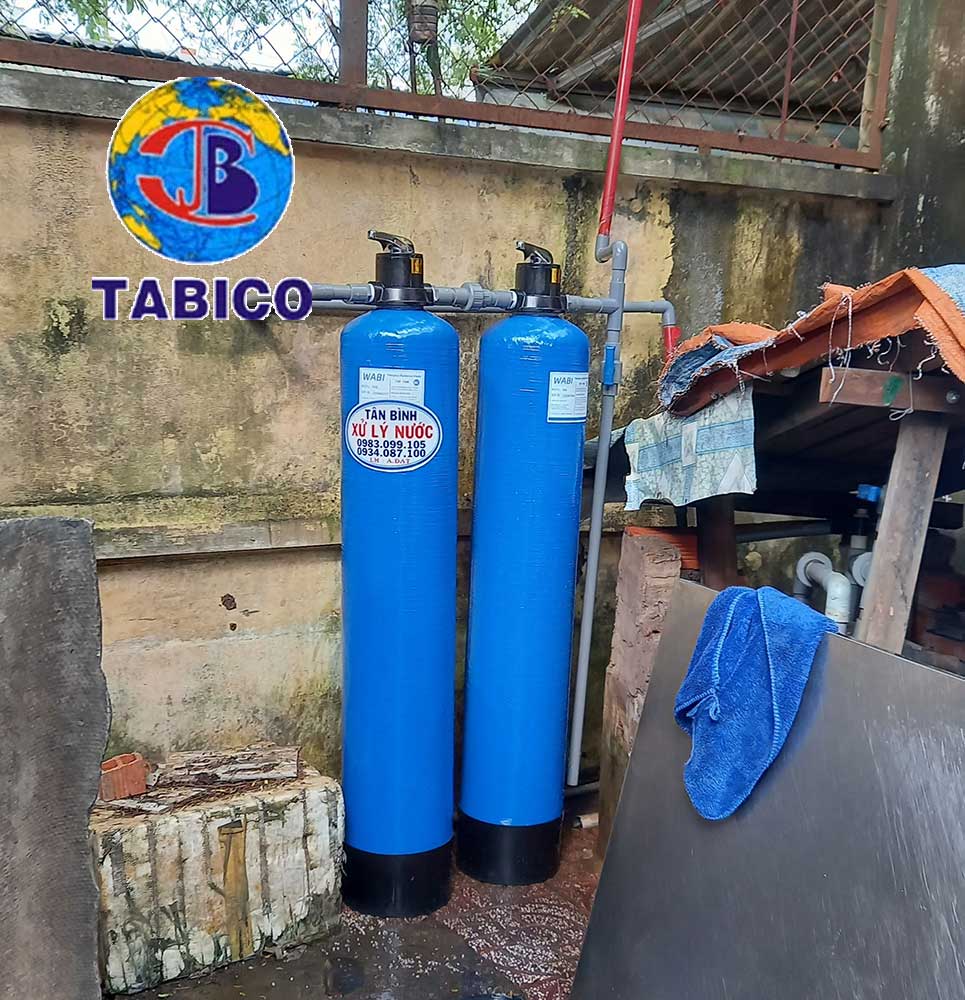 Lắp bộ lọc nước giếng khoan sinh hoạt gia đình tại Tân Phú