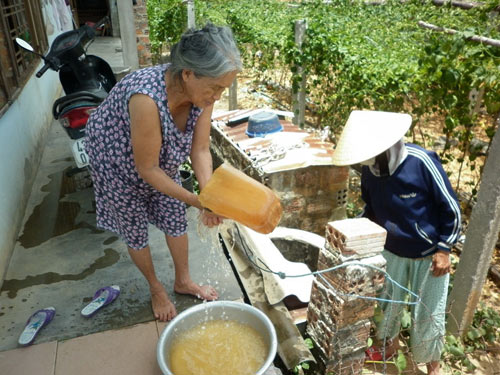 Hàng trăm hộ gia đình sử dụng nước nhiễm phèn tại Bình Định